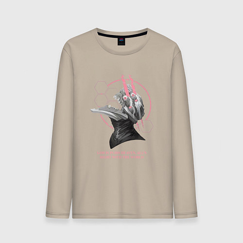 Мужской лонгслив Евангелион Ева в форме берсерка / Миндальный – фото 1