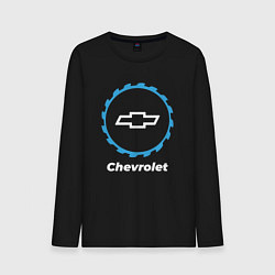 Лонгслив хлопковый мужской Chevrolet в стиле Top Gear, цвет: черный