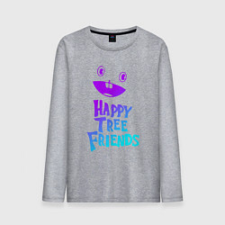 Лонгслив хлопковый мужской Happy Three Friends - NEON, цвет: меланж