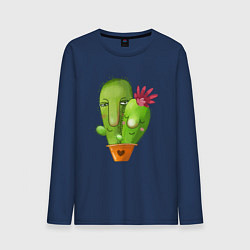 Мужской лонгслив Любовь и кактусы