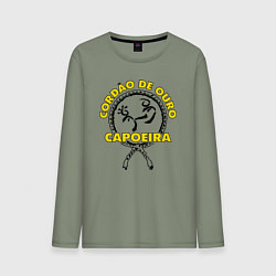 Лонгслив хлопковый мужской Capoeira Cordao de ouro, цвет: авокадо