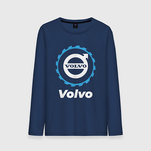 Мужской лонгслив Volvo в стиле Top Gear / Тёмно-синий – фото 1