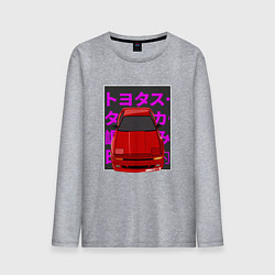 Лонгслив хлопковый мужской Supra A70 MK3 JDM, цвет: меланж