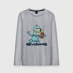 Лонгслив хлопковый мужской Little Bender, цвет: меланж