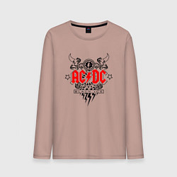 Мужской лонгслив ACDC Black Ice с молниями