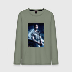 Мужской лонгслив Пол Уокер на капоте