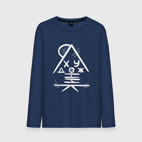 Мужской лонгслив Я - художник / Тёмно-синий – фото 1