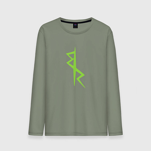 Мужской лонгслив Cyberpunk - Команда Дэвида / Авокадо – фото 1