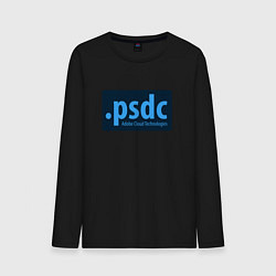 Лонгслив хлопковый мужской Adobe Cloud Technologies PSDC - Полный Пипец, цвет: черный