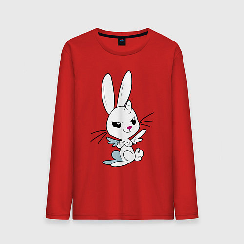 Мужской лонгслив Angel Bunny - my little pony - cartoon / Красный – фото 1