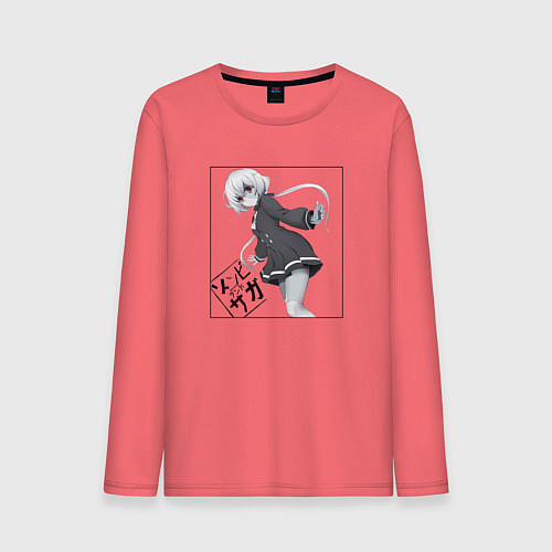 Мужской лонгслив Красотка Дзюнко Конно - Зомбилэнд Сага Месть / Коралловый – фото 1