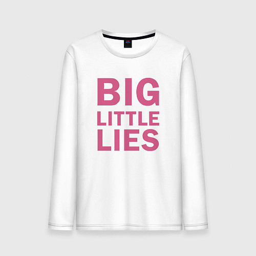 Мужской лонгслив Big Little Lies logo / Белый – фото 1