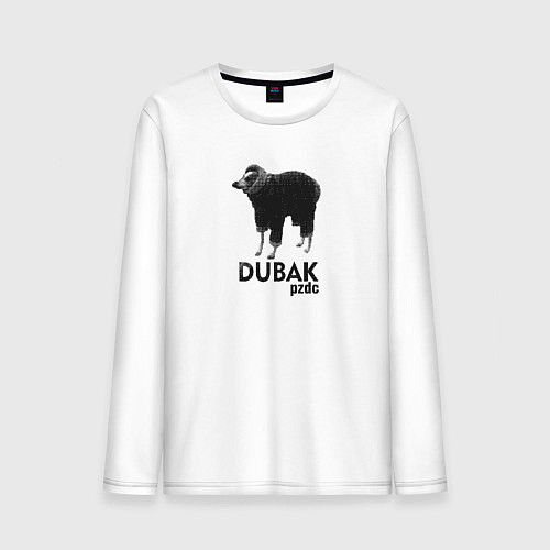 Мужской лонгслив Dubak pzdc / Белый – фото 1