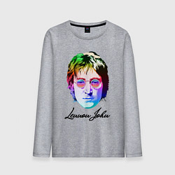 Лонгслив хлопковый мужской Леннон Джон, цвет: меланж