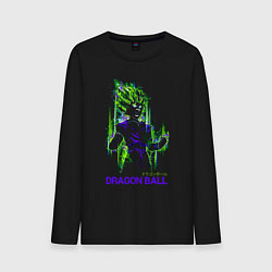 Лонгслив хлопковый мужской Dragon Ball - Vegeta - Cry, цвет: черный