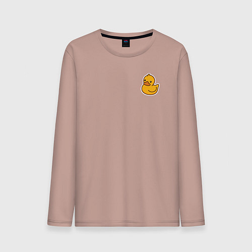 Мужской лонгслив Утенок / Пыльно-розовый – фото 1