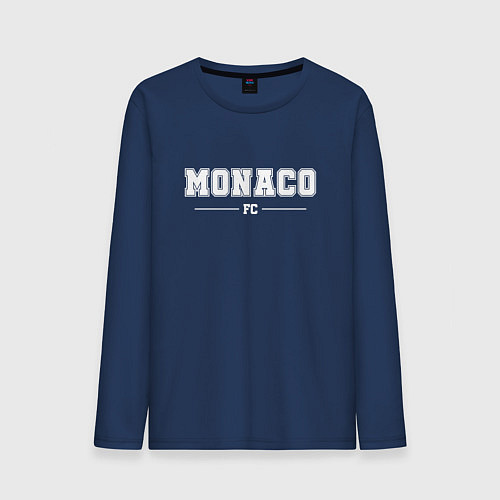 Мужской лонгслив Monaco football club классика / Тёмно-синий – фото 1