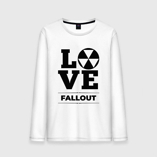 Мужской лонгслив Fallout love classic / Белый – фото 1