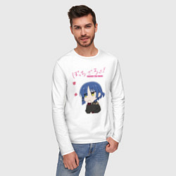 Лонгслив хлопковый мужской Рё Ямада - Bocchi The Rock ! !, цвет: белый — фото 2