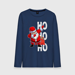 Мужской лонгслив Through the snow, Santa Claus, dabbing