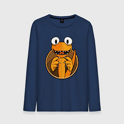 Мужской лонгслив Радужные друзья: Оранжевый