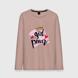 Мужской лонгслив Girl power style