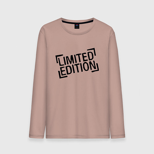 Мужской лонгслив Limited edition - Minimalism / Пыльно-розовый – фото 1