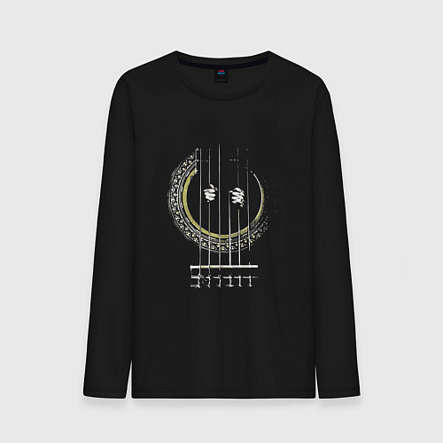 Мужской лонгслив GUITAR PRISONER Essential / Черный – фото 1