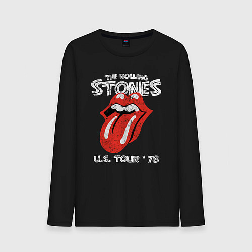 Мужской лонгслив The Rolling Stones 78 / Черный – фото 1