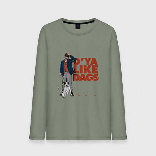 Мужской лонгслив Snatch: D'ya Like Dags / Авокадо – фото 1