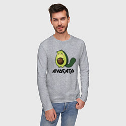 Лонгслив хлопковый мужской Avocado - AvoCATo - Joke, цвет: меланж — фото 2