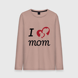 Мужской лонгслив Mom - Love You