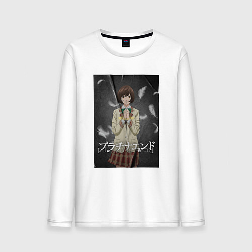 Мужской лонгслив Саки Ханакаго - Платиновый предел / Белый – фото 1