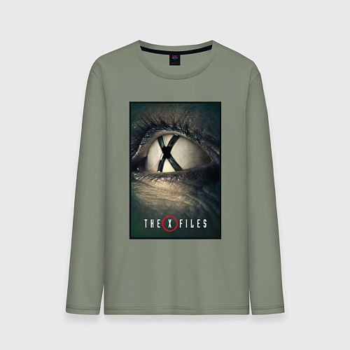 Мужской лонгслив X - Files poster / Авокадо – фото 1