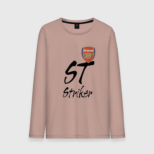 Мужской лонгслив Arsenal - London - striker / Пыльно-розовый – фото 1