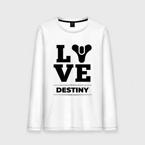 Мужской лонгслив Destiny love classic / Белый – фото 1