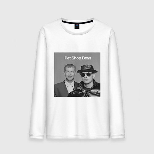 Мужской лонгслив Pet shop boys / Белый – фото 1