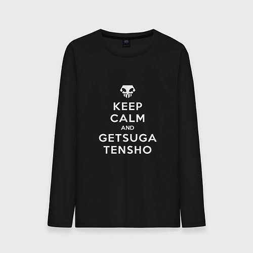 Мужской лонгслив Keep calm and getsuga tenshou / Черный – фото 1