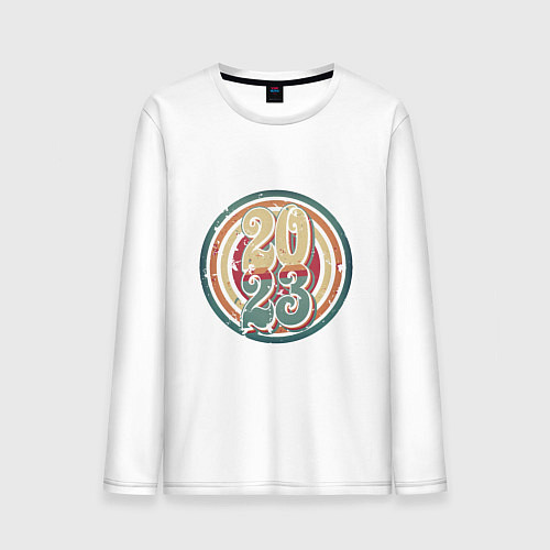 Мужской лонгслив Стиль 2023 / Белый – фото 1