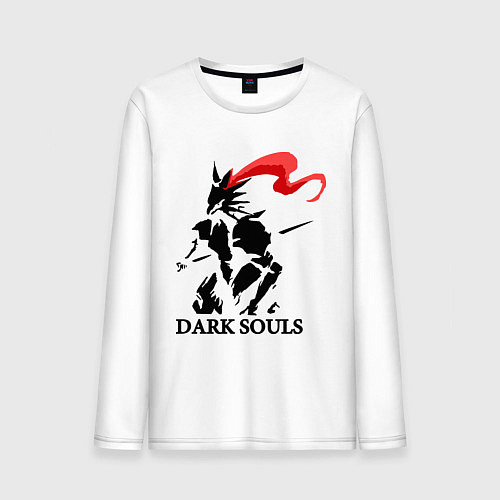 Мужской лонгслив Dark Souls / Белый – фото 1