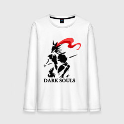 Лонгслив хлопковый мужской Dark Souls, цвет: белый