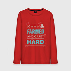 Мужской лонгслив Keep Farmed & Carry Hard