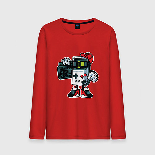 Мужской лонгслив Nintendo - game boy / Красный – фото 1