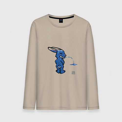 Мужской лонгслив Я вам покажу год Водяного Кролика / Миндальный – фото 1
