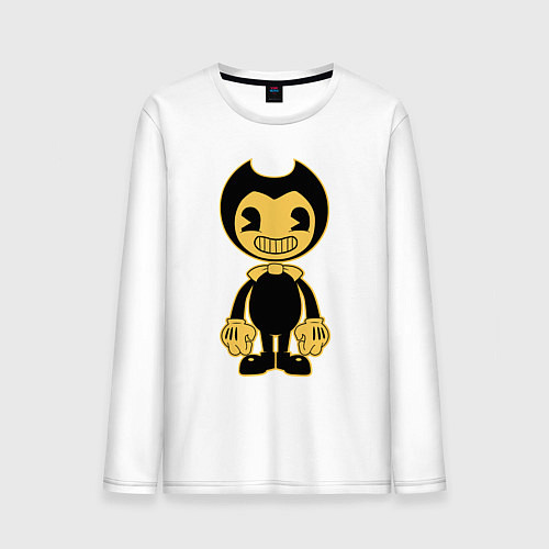 Мужской лонгслив Bendy and the Ink Machine / Белый – фото 1