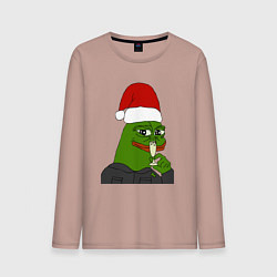 Мужской лонгслив Новогодний пепе
