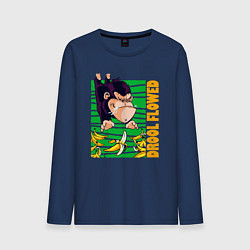 Мужской лонгслив Обезьяна ловит бананы