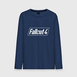Лонгслив хлопковый мужской Fallout 4 - computer game - action, цвет: тёмно-синий