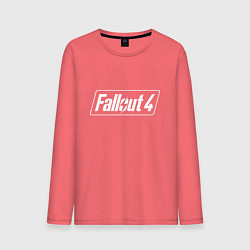 Лонгслив хлопковый мужской Fallout 4 - computer game - action, цвет: коралловый