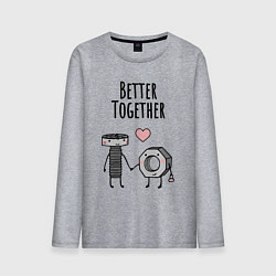 Мужской лонгслив Болт и гайка - милые каваи любовь